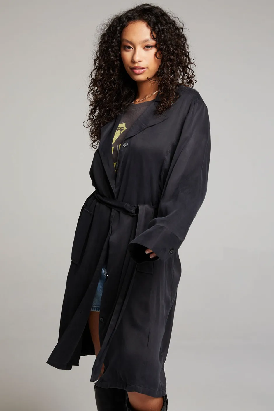 Women Chaser Brand Ford Licorice Trench Coat
