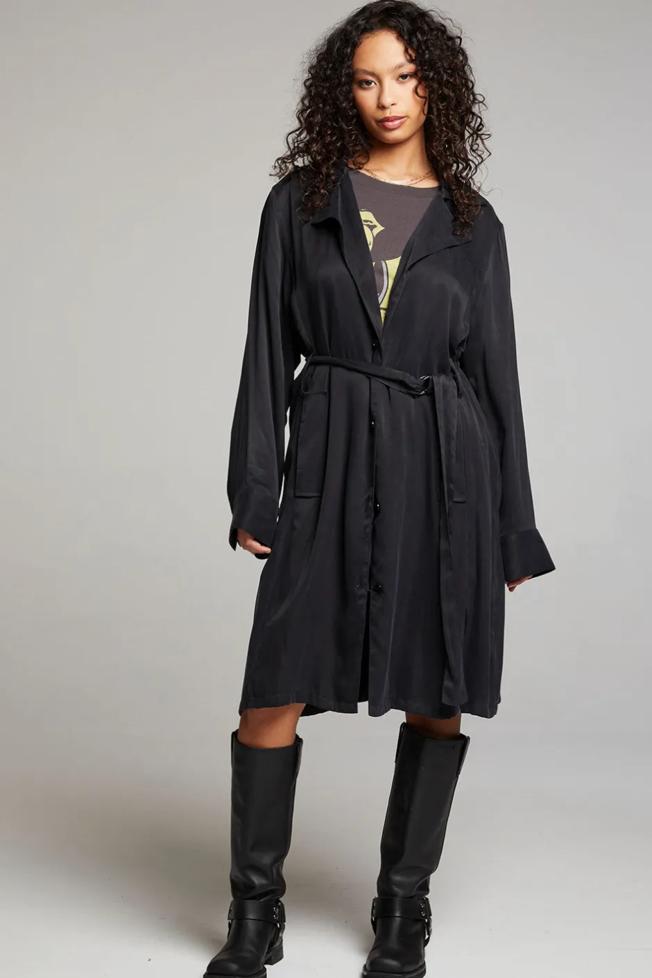 Women Chaser Brand Ford Licorice Trench Coat