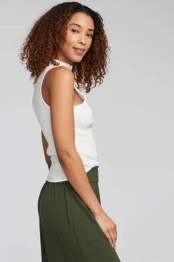 Women Chaser Brand Fox Bright White Tank