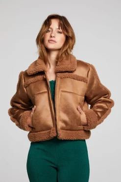 Women Chaser Brand Franklin Sherpa Whiskey Jacket