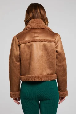 Women Chaser Brand Franklin Sherpa Whiskey Jacket
