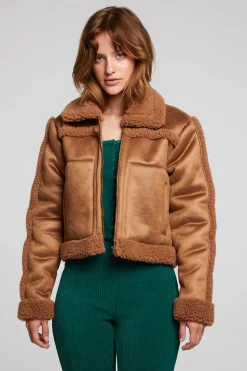 Women Chaser Brand Franklin Sherpa Whiskey Jacket