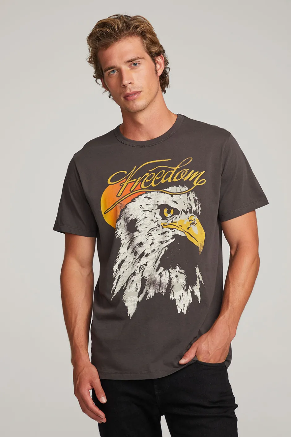 Chaser Brand Freedom Eagle Mens Tee