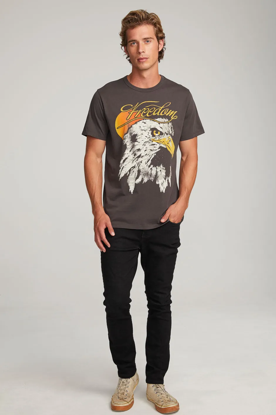 Chaser Brand Freedom Eagle Mens Tee