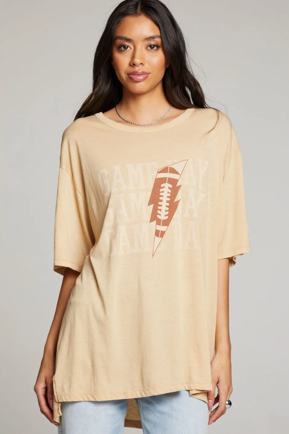 Women Chaser Brand Game Day Bolt One Size Tee