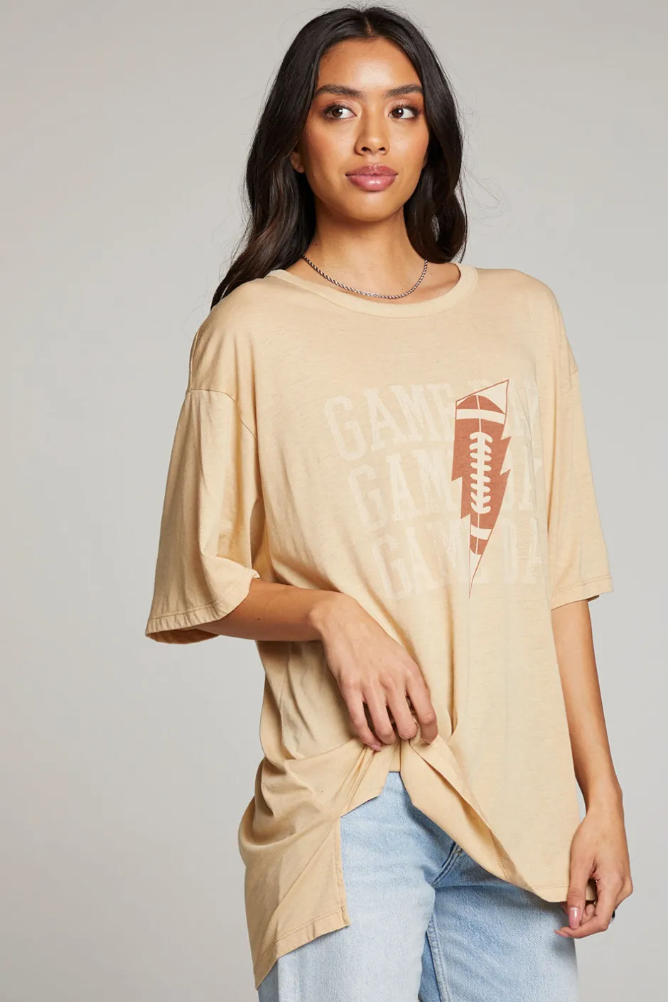 Women Chaser Brand Game Day Bolt One Size Tee