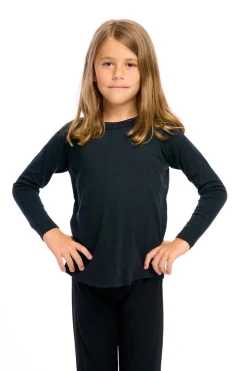 Kids/BOY Chaser Brand Gauze Jersey Long Sleeve Blocked Raglan Baseball Tee