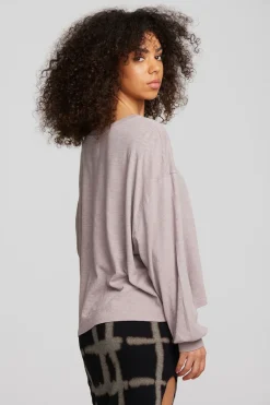 Women Chaser Brand Gauze Jersey Long Sleeve Tee