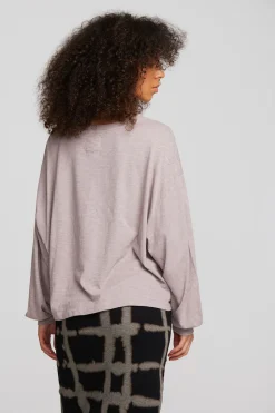 Women Chaser Brand Gauze Jersey Long Sleeve Tee