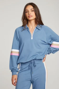 Women Chaser Brand Gilette Vintage Blue Pullover