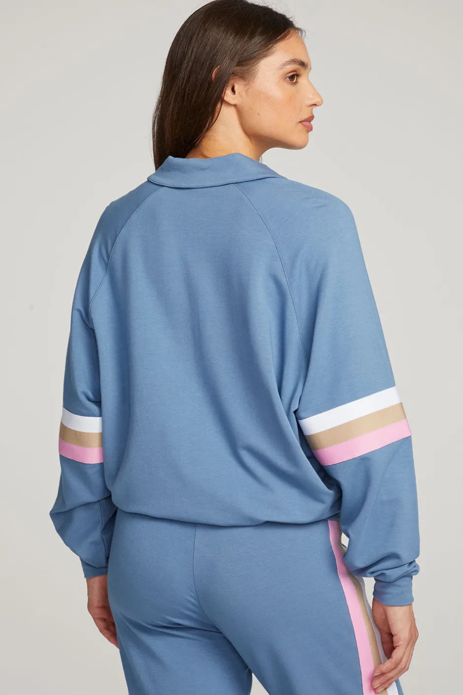 Women Chaser Brand Gilette Vintage Blue Pullover