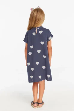 Kids Chaser Brand Girls Beach Heart T- Shirt Dress