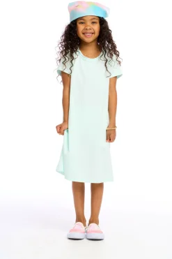 Kids Chaser Brand Girls Cotton Jersey Short Sleeve Shirt Dress