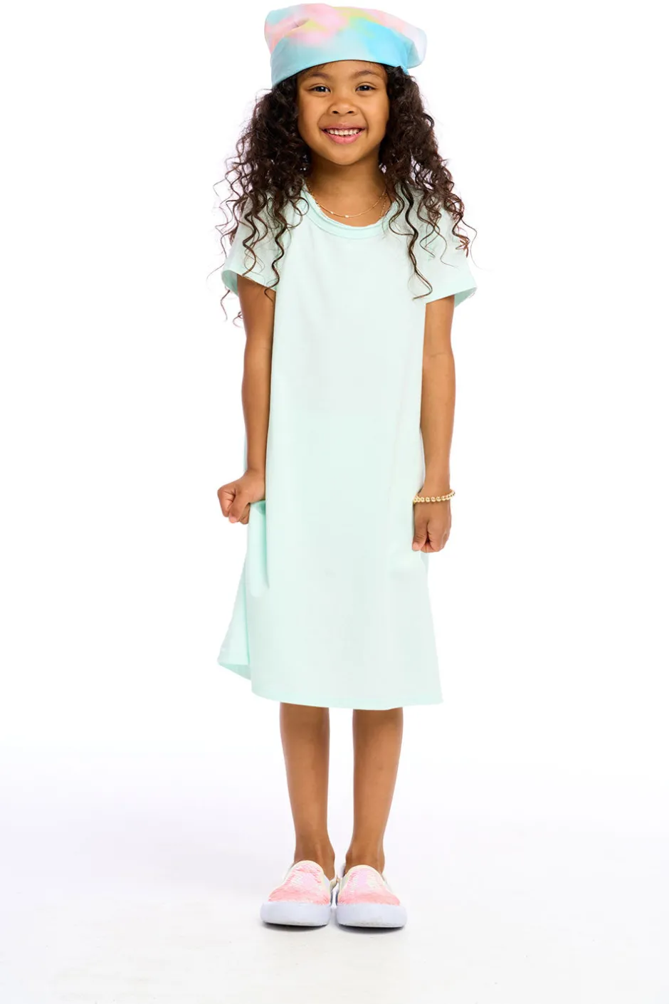 Kids Chaser Brand Girls Cotton Jersey Short Sleeve Shirt Dress