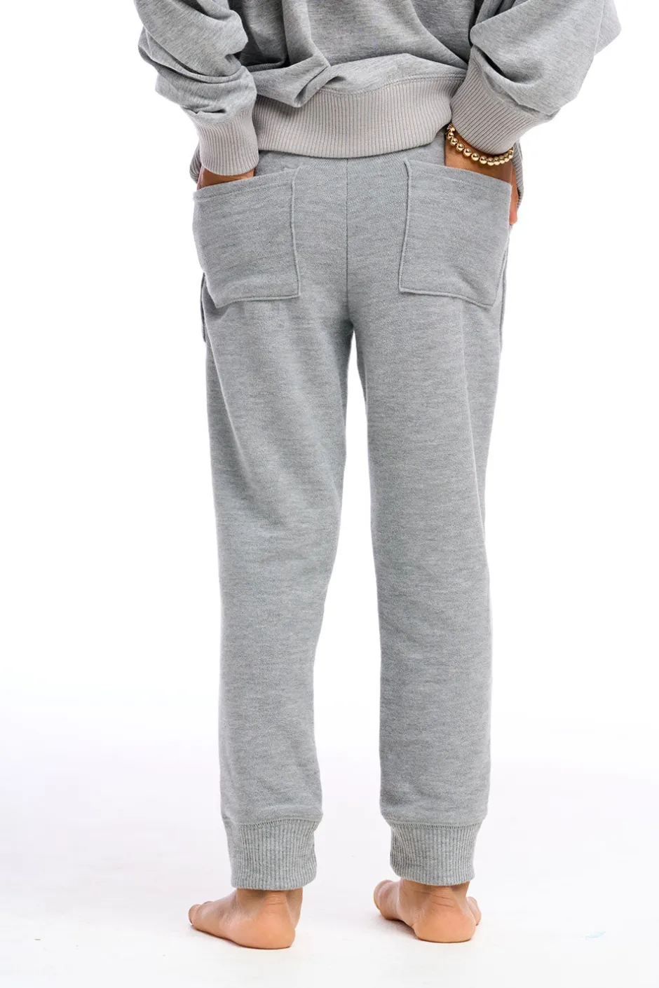 Kids Chaser Brand Girls Cozy Knit Pocket Legging