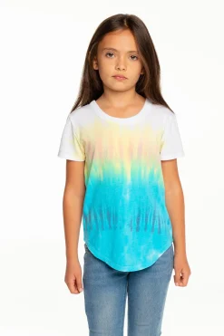 Kids Chaser Brand Girls Recycled Vintage Jersey Short Sleeve Scoop Back Shirt