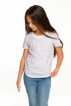 Kids Chaser Brand Girls Recycled Vintage Jersey Short Sleeve Scoop Back Shirt
