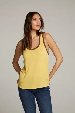 Women Chaser Brand Gloria Banana Cream Tank Top