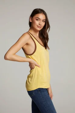Women Chaser Brand Gloria Banana Cream Tank Top