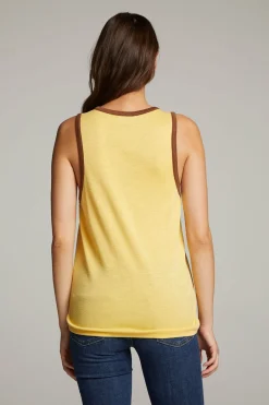 Women Chaser Brand Gloria Banana Cream Tank Top