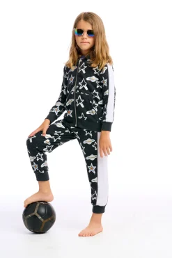 Kids/BOY Chaser Brand Graffiti Saturn Zip Up Hoodie