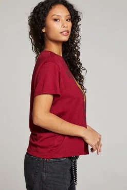 Women Chaser Brand Graffiti Smile Tee