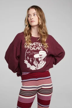 Women Chaser Brand Grateful Dead Desert Skeleton Long Sleeve