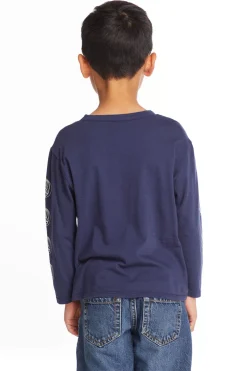 Women/Kids/BOY Chaser Brand Grateful Dead Multi Steal Your Face Boys Long Sleeve Crew Neck Tee