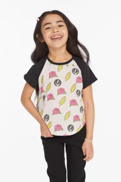 Women/Kids Chaser Brand Grateful Dead Skull & Roses Girls Tee