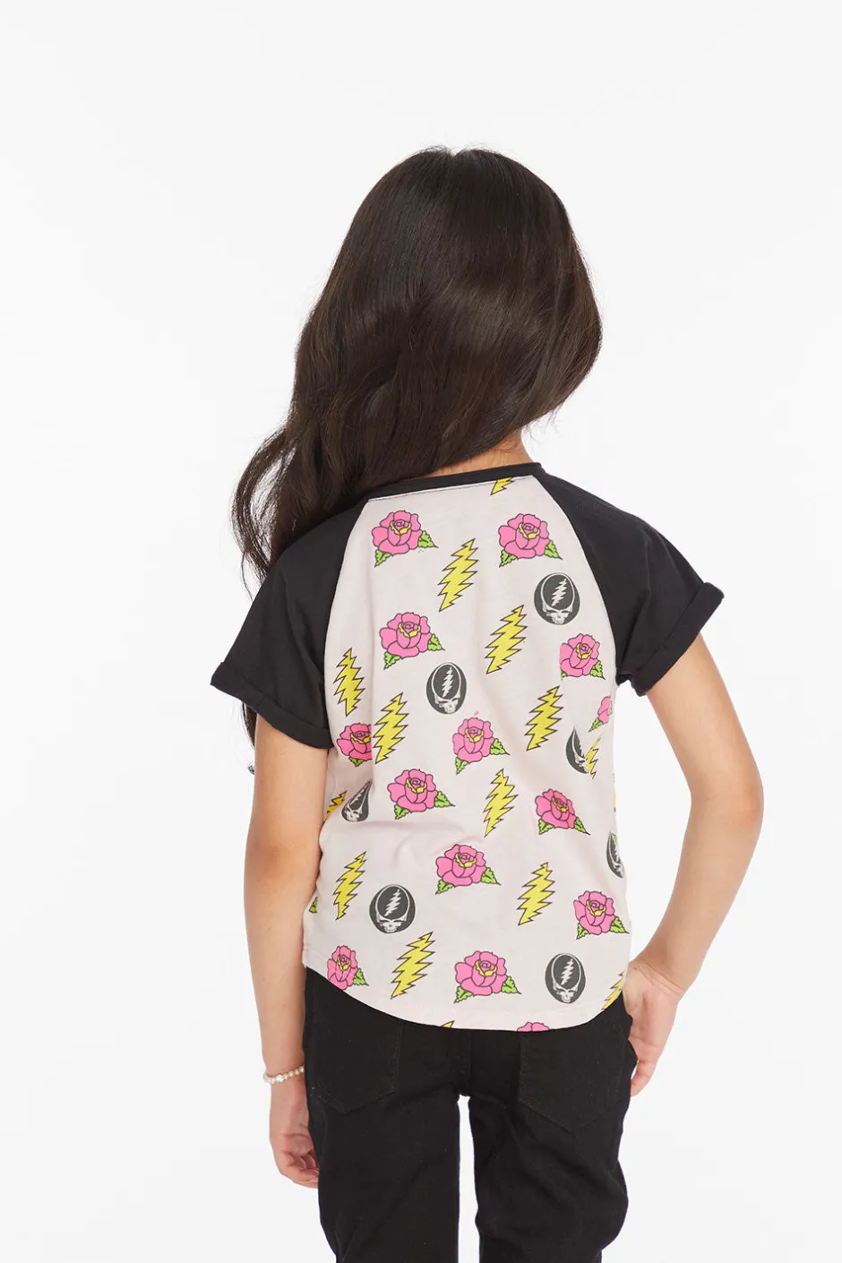 Women/Kids Chaser Brand Grateful Dead Skull & Roses Girls Tee