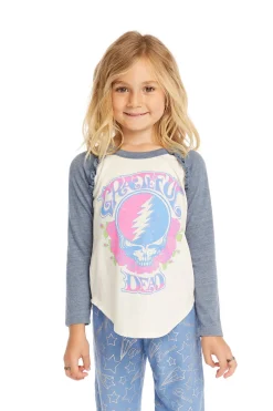 Women/Kids Chaser Brand Grateful Dead Skull & Roses Baseball Tee