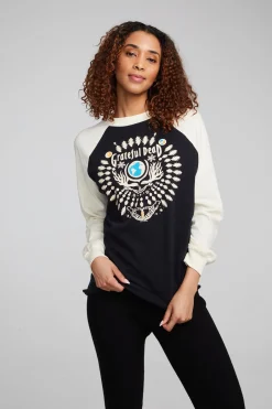 Women Chaser Brand Grateful Dead Skull And Roses Truckee Tunic Pullover