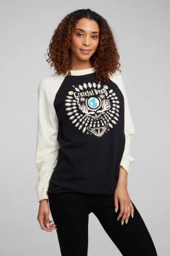 Women Chaser Brand Grateful Dead Skull And Roses Truckee Tunic Pullover