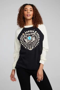 Women Chaser Brand Grateful Dead Skull And Roses Truckee Tunic Pullover