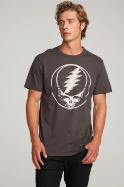 Women Chaser Brand Grateful Dead Steal Your Face Mens Tee
