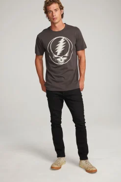 Women Chaser Brand Grateful Dead Steal Your Face Mens Tee