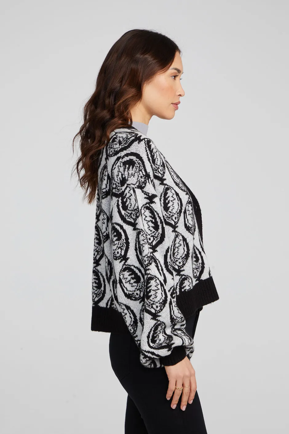 Women Chaser Brand Grateful Dead Steal Your Face Cardigan