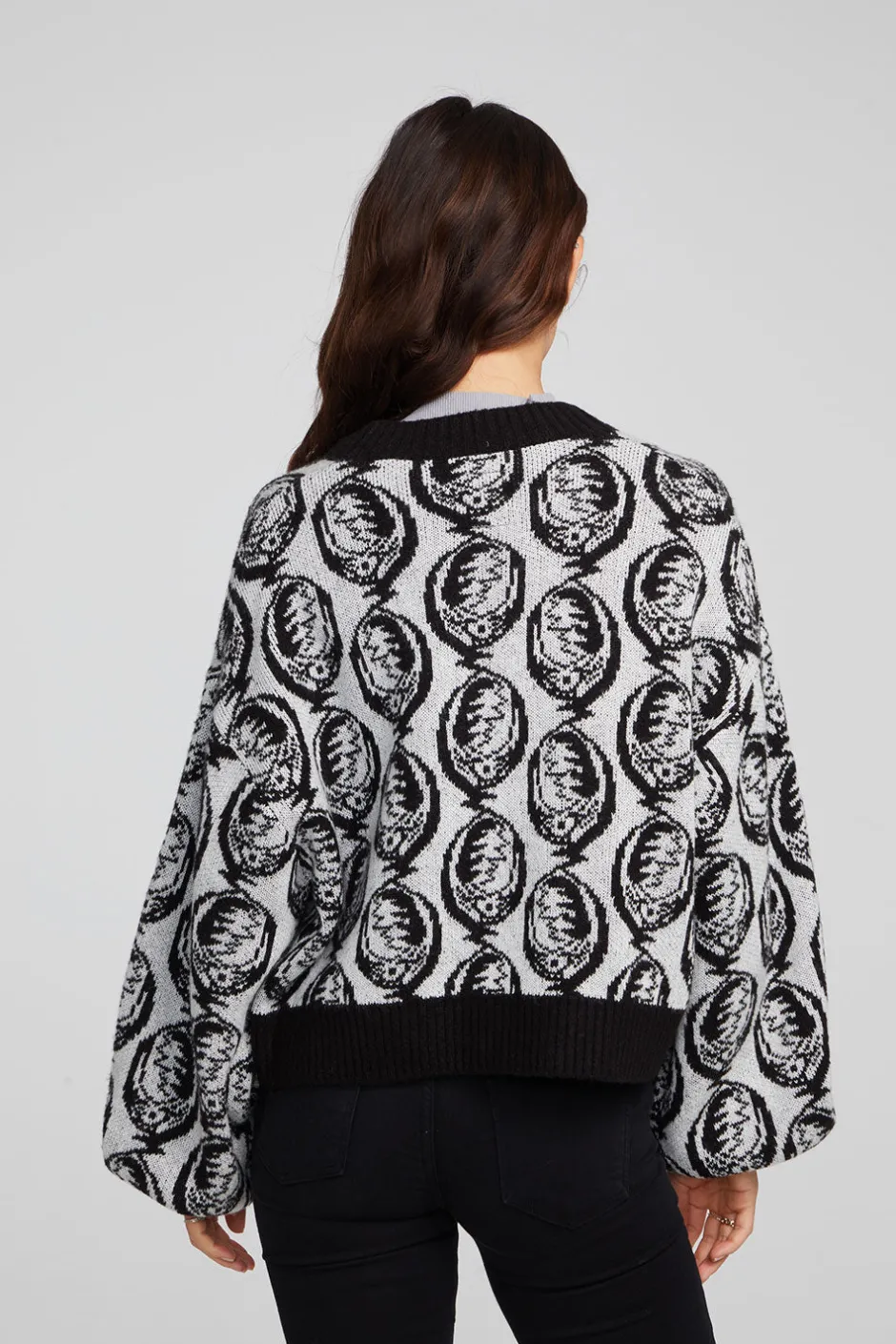 Women Chaser Brand Grateful Dead Steal Your Face Cardigan