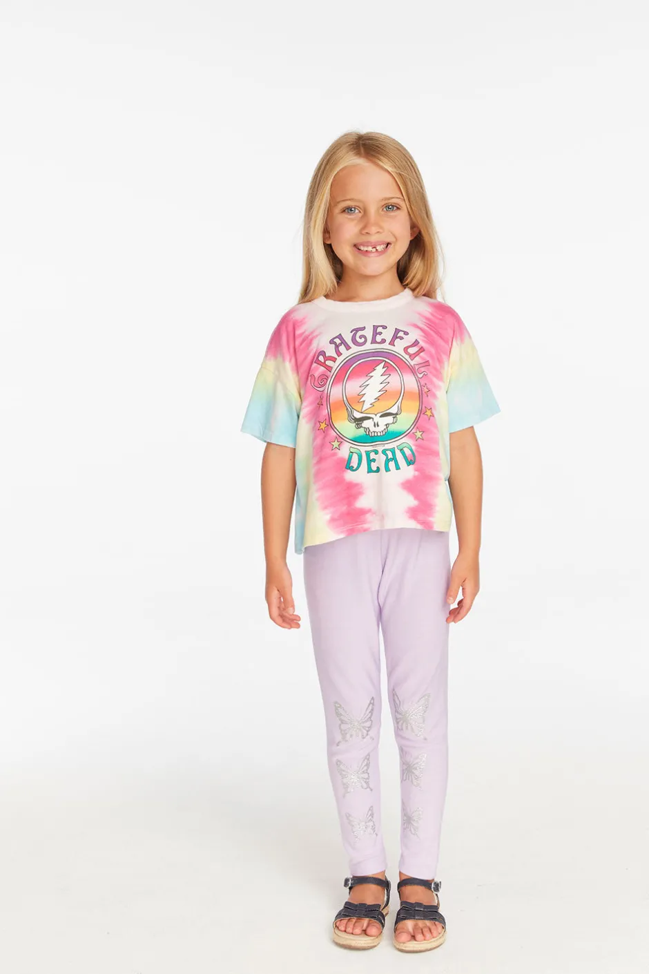 Women/Kids Chaser Brand Grateful Dead Tie Dye Steal Your Face Tee