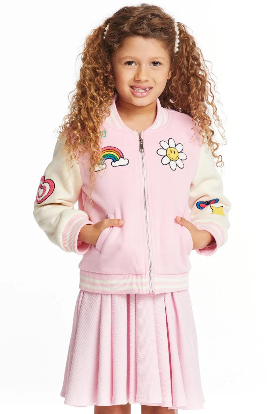 Kids Chaser Brand Groovy Girls Bomber Jacket
