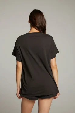 Women Chaser Brand Gun N' Roses Studded Skull Tee