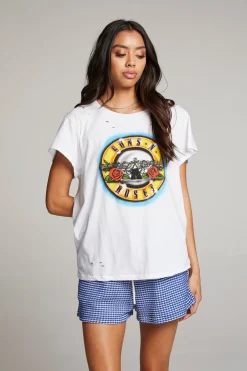 Women Chaser Brand Guns N' Roses Classic Logo Tee