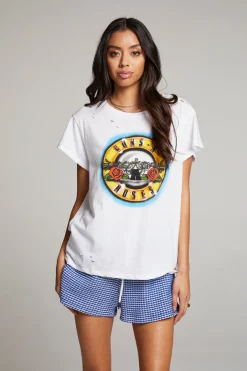 Women Chaser Brand Guns N' Roses Classic Logo Tee