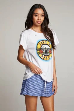 Women Chaser Brand Guns N' Roses Classic Logo Tee