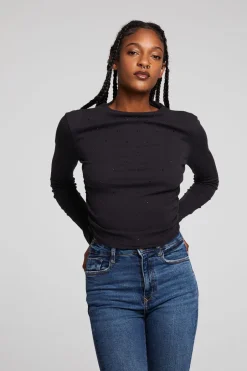 Women Chaser Brand Hailey Licorice Long Sleeve