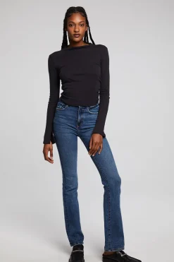 Women Chaser Brand Hailey Licorice Long Sleeve