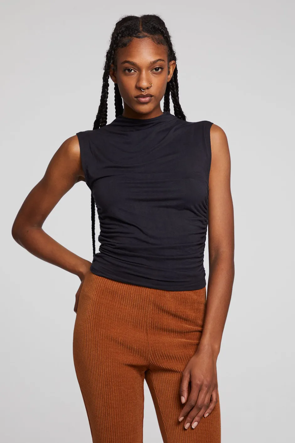 Women Chaser Brand Haileyy Licorice Tank Top