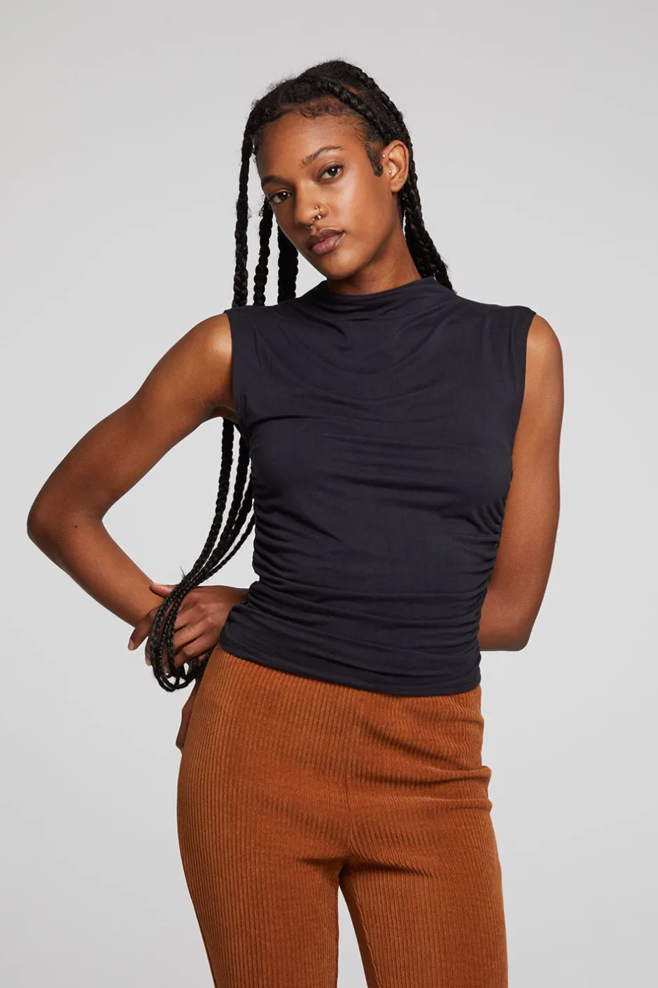 Women Chaser Brand Haileyy Licorice Tank Top