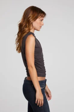 Women Chaser Brand Haileyy Chocolate Torte Tank Top