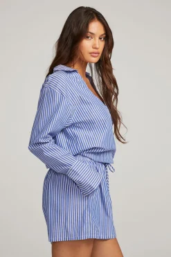 Women Chaser Brand Haley Marmont Stripe Blouse